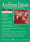 Archives juives, no 36, v. 01
